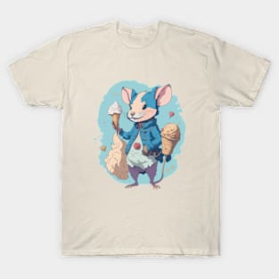 Rat With Ice Cream T-Shirt